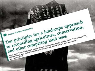 Operationalising the landscape approach for biodiversity benefits: Policy, practice and people