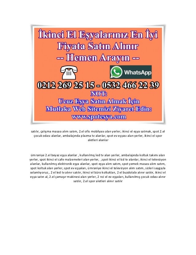 spot ev eşyaları, ümraniye ikinci el televizyon alım satım
