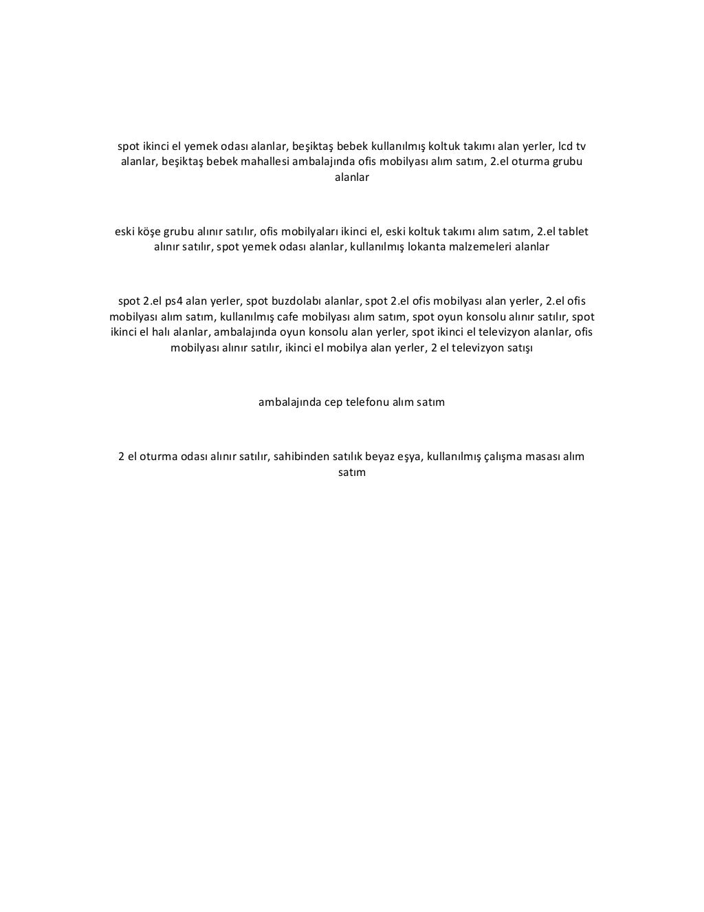 ikinci el mobilya alan yerler, 2 el televizyon satışı