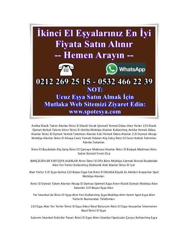 Ikinci El Esya Sitesi Nasil Bulurum