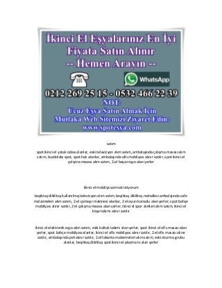 İkinci el elektrik süpürgesi alanlar Şişli