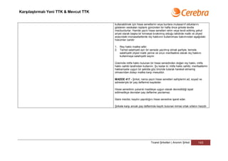 Karşılaştırmalı Yeni TTK & Mevcut TTK


                                        kullanabilmek için hisse senetlerini veya bunlara mutasarrıf olduklarını
                                        gösteren vesikaları toplantı gününden bir hafta önce şirkete tevdie
                                        mecburdurlar. Hamile yazılı hisse senetleri rehin veya tevdi edilmiş yahut
                                        ariyet olarak başka bir kimseye bırakılmış olduğu takdirde malik ve zilyed
                                        arasındaki münasebetlerde rey hakkının kullanılması bakımından aşağıdaki
                                        hükümler caridir:

                                        1. Rey hakkı malike aittir;
                                        2. Temsil salahiyeti ayrı bir senede yazılmış olmak şartiyle, temsile
                                           salahiyetli zilyed malik yerine ve onun menfaatine olarak rey hakkını
                                           kullanmaya salahiyetli sayılır.

                                        Üzerinde intifa hakkı bulunan bir hisse senedinden doğan rey hakkı, intifa
                                        hakkı sahibi tarafından kullanılır. Şu kadar ki; intifa hakkı sahibi, menfaatlerini
                                        hakkaniyete uygun bir şekilde göz önünde tutarak hareket etmemiş
                                        olmasından dolayı malike karşı mesuldür.

                                        MADDE 417 - Şirket, nama yazılı hisse senetleri sahiplerini ad, soyad ve
                                        adresleriyle bir pay defterine kaydeder.

                                        Hisse senedinin yukarıki maddeye uygun olarak devredildiği ispat
                                        edilmedikçe devralan pay defterine yazılamaz.

                                        İdare meclisi, kaydın yapıldığını hisse senedine işaret eder.

                                        Şirkete karşı ancak pay defterinde kayıtlı bulunan kimse ortak sıfatını haizdir.




                                                                        Ticaret Şirketleri | Anonim Şirket        143
 