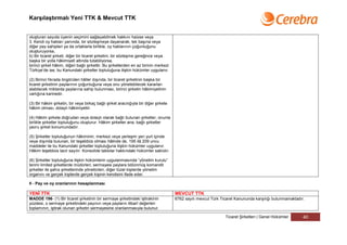 Karşılaştırmalı Yeni TTK & Mevcut TTK


oluşturan sayıda üyenin seçimini sağlayabilmek hakkını haizse veya
3. Kendi oy hakları yanında, bir sözleşmeye dayanarak, tek başına veya
diğer pay sahipleri ya da ortaklarla birlikte, oy haklarının çoğunluğunu
oluşturuyorsa,
b) Bir ticaret şirketi, diğer bir ticaret şirketini, bir sözleşme gereğince veya
başka bir yolla hâkimiyeti altında tutabiliyorsa,
birinci şirket hâkim, diğeri bağlı şirkettir. Bu şirketlerden en az birinin merkezi
Türkiye’de ise, bu Kanundaki şirketler topluluğuna ilişkin hükümler uygulanır.

(2) Birinci fıkrada öngörülen hâller dışında, bir ticaret şirketinin başka bir
ticaret şirketinin paylarının çoğunluğuna veya onu yönetebilecek kararları
alabilecek miktarda paylarına sahip bulunması, birinci şirketin hâkimiyetinin
varlığına karinedir.

(3) Bir hâkim şirketin, bir veya birkaç bağlı şirket aracılığıyla bir diğer şirkete
hâkim olması, dolaylı hâkimiyettir.

(4) Hâkim şirkete doğrudan veya dolaylı olarak bağlı bulunan şirketler, onunla
birlikte şirketler topluluğunu oluşturur. Hâkim şirketler ana, bağlı şirketler
yavru şirket konumundadır.

(5) Şirketler topluluğunun hâkiminin, merkezi veya yerleşim yeri yurt içinde
veya dışında bulunan, bir teşebbüs olması hâlinde de, 195 ilâ 209 uncu
maddeler ile bu Kanundaki şirketler topluluğuna ilişkin hükümler uygulanır.
Hâkim teşebbüs tacir sayılır. Konsolide tablolar hakkındaki hükümler saklıdır.

(6) Şirketler topluluğuna ilişkin hükümlerin uygulanmasında “yönetim kurulu”
terimi limited şirketlerde müdürleri, sermayesi paylara bölünmüş komandit
şirketler ile şahıs şirketlerinde yöneticileri, diğer tüzel kişilerde yönetim
organını ve gerçek kişilerde gerçek kişinin kendisini ifade eder.

II - Pay ve oy oranlarının hesaplanması

YENİ TTK                                                                              MEVCUT TTK
MADDE 196- (1) Bir ticaret şirketinin bir sermaye şirketindeki iştirakinin            6762 sayılı mevcut Türk Ticaret Kanununda karşılığı bulunmamaktadır.
yüzdesi, o sermaye şirketindeki payının veya payların itibarî değerleri
toplamının, iştirak olunan şirketin sermayesine oranlanmasıyla bulunur.

                                                                                                                Ticaret Şirketleri | Genel Hükümler      40
 