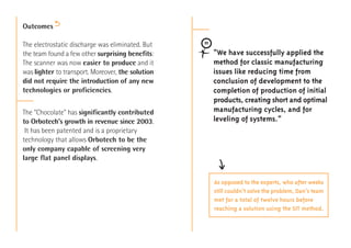 SIT - Innovation Consulting - Problem Solving Case Study - Orbotech | PDF