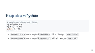 Kuliah Struktur Data dan Algoritma IKL6207 materi Binary Heap | PDF