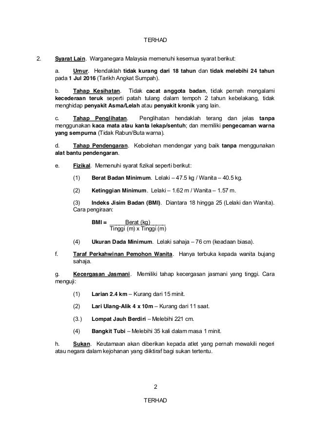 Jawatan Kosong TUDM 2016 - Tentera Udara Diraja Malaysia