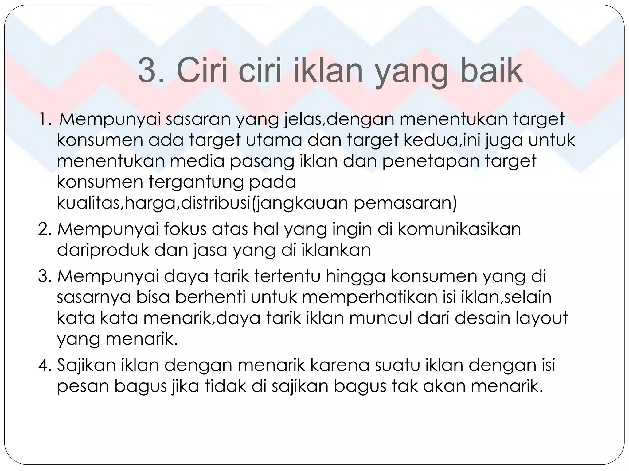 PENGERTIAN, JENIS, DAN CIRI IKLAN PPTX