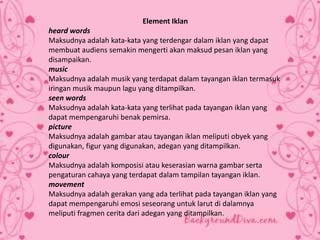 Iklan dalam komunikasi kesehatan | PPSX