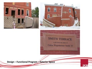 Design – Functional Program – Exterior Space
 