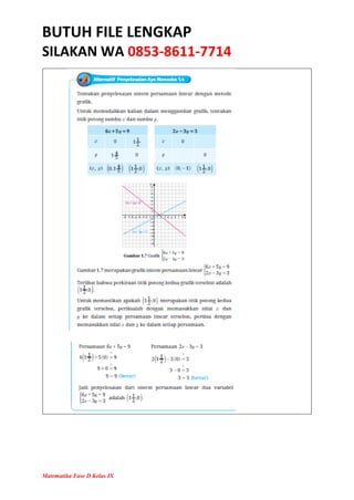 Download IKM Modul Ajar Matematika Kelas 9 Revisi Terbaru | PDF