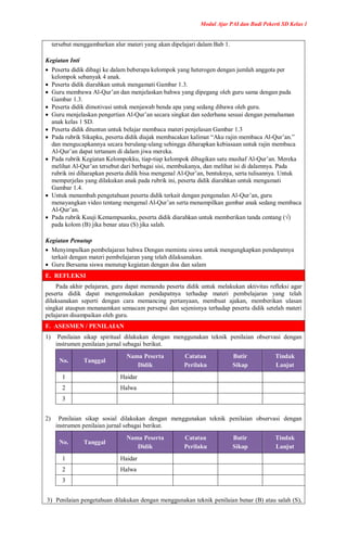 Download Modul Ajar PAI Kelas 1 Kurikulum Merdeka Terbaru 2025 | PDF