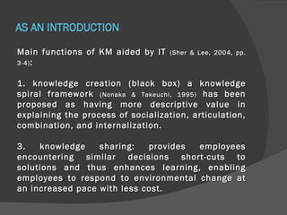Technologies for Information and Knowledge Management (2011) | PPT