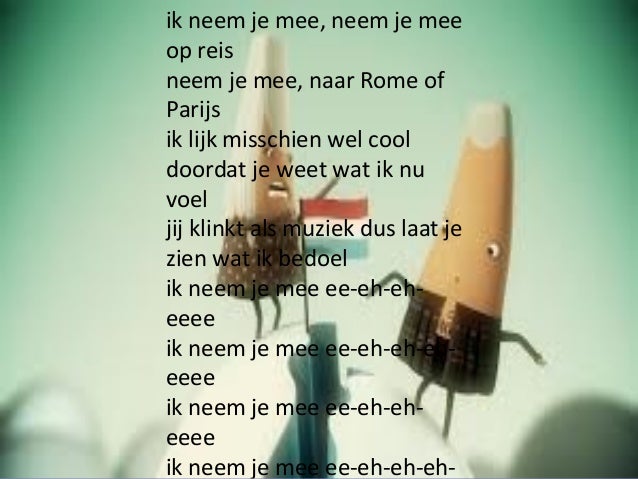 Ik neem je mee van elias&tanguy