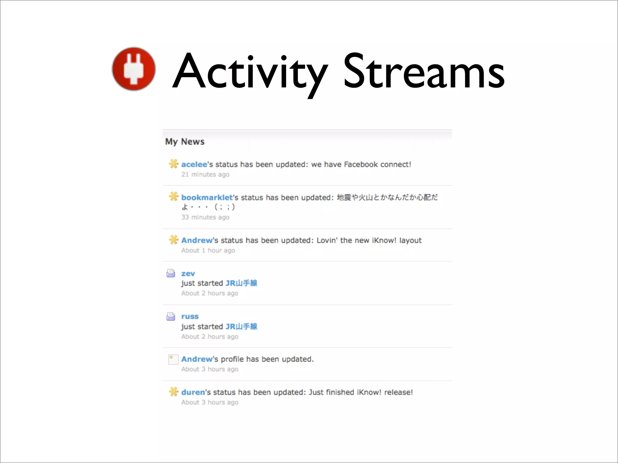 iKnow! API - Upcoming
