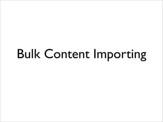 iKnow! API - Upcoming