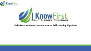 Daily Forecast Based on an Advanced Self-Learning Algorithm
 