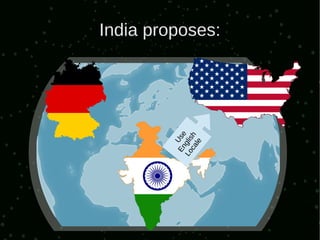 En Use
Lo glis
  ca h
    le
          India proposes:
 