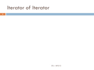 Iterator of Iterator
6




                           STL – IKP213
 
