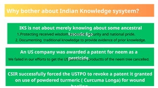 nature and importance of Indian Knowledge System | PPTX