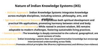 nature and importance of Indian Knowledge System | PPTX