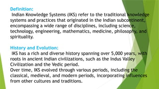 Iks Comprehensive Overview of Indian Knowledge Systems and Vedic Traditions ...