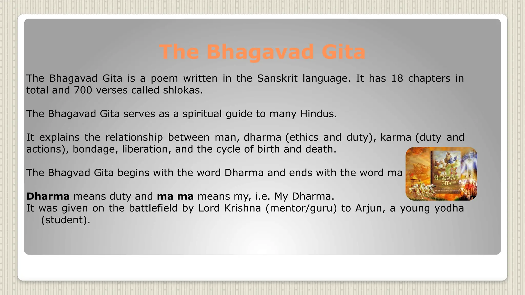 life lessons of bhagvad gita by lord krishna | PPTX