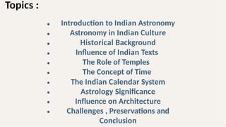 Exploring the unique aspects of indian astronomy Presentation.pptx