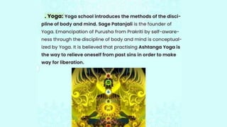 six schools of Indian Philosophy in Indian Knowledge System | PDF