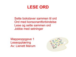 LESE ORD ,[object Object]