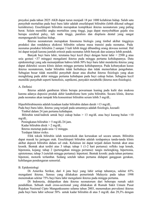 Ikterus (kuning) pada bayi baru lahir | PDF
