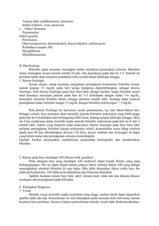 Ikterus (kuning) pada bayi baru lahir | DOCX