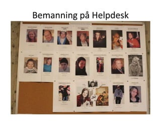 Bemanning på Helpdesk
 