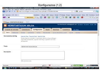 BLOGAREN PARTEAK ALDE PUBLIKOA: 