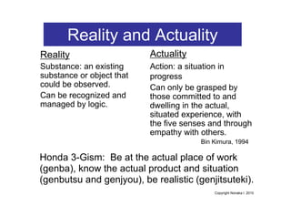 AgileJapan2010 Keynote by Ikujiro Nonaka: Phronetic Leadership | PDF