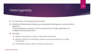 Parallel Distributed Systems and Heterogeneity.pptx | Operating Systems ...