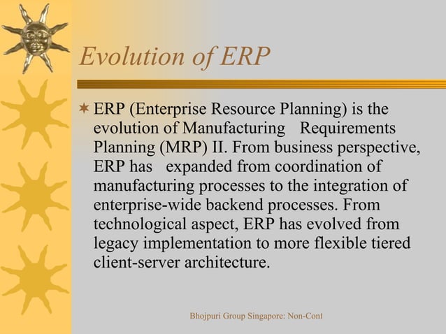 History and Evolution of ERP & SAP