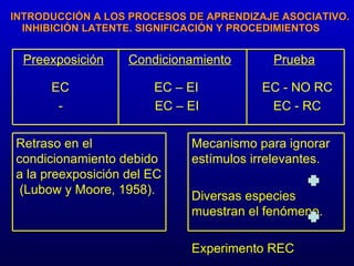 Bases moleculares de la inhibición latente PPT