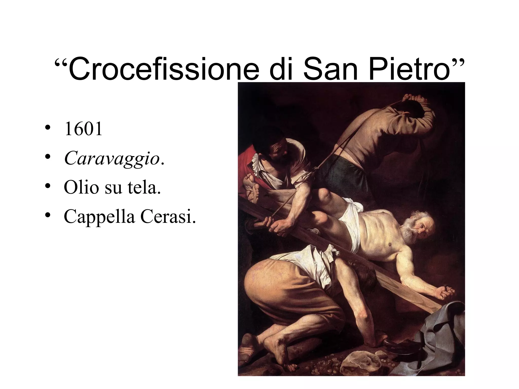 crocifissione di s pietro caravaggio
