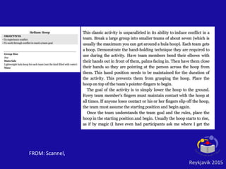 FROM: Scannel,
Reykjavik 2015
 