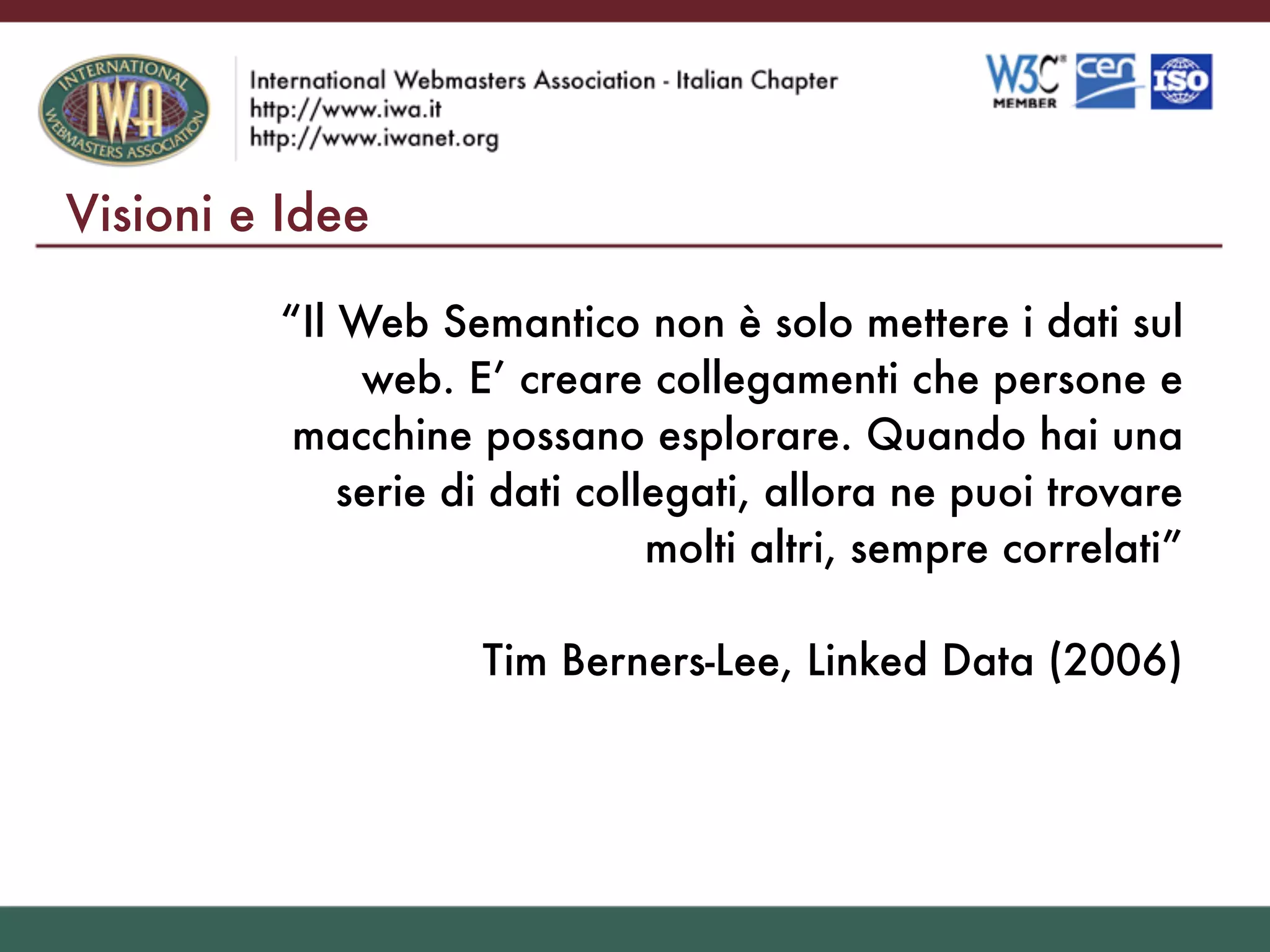 Il Web Del Futuro Visioni E Idee Sul Web Semantico