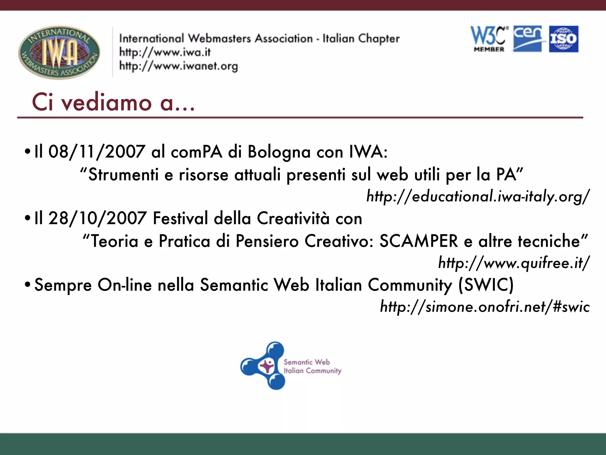 Il Web Del Futuro Visioni E Idee Sul Web Semantico