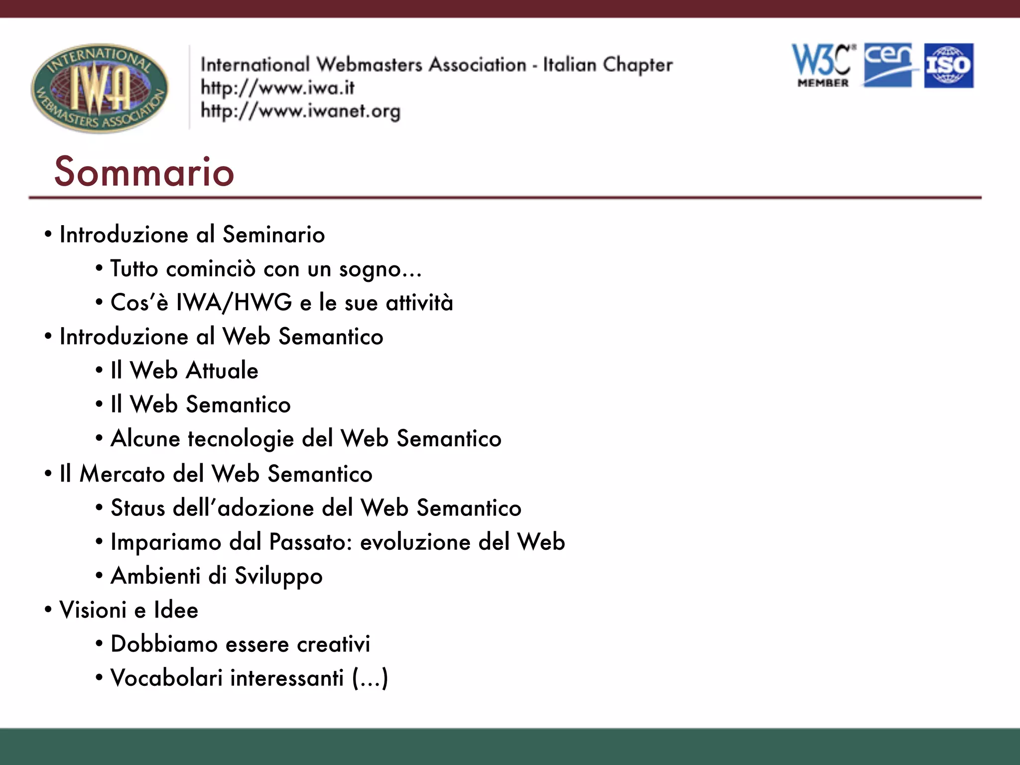 Il Web Del Futuro Visioni E Idee Sul Web Semantico