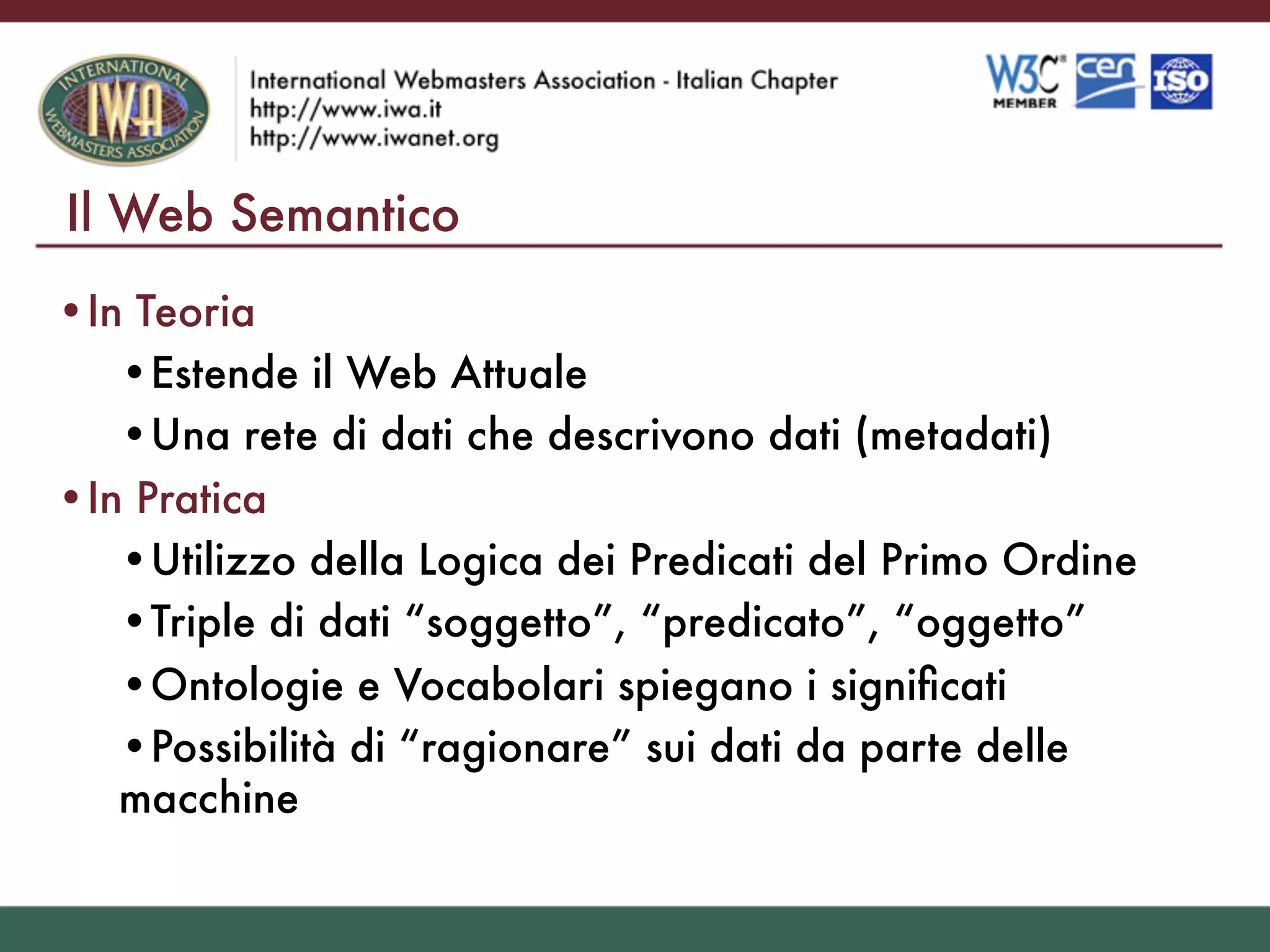 Il Web Del Futuro Visioni E Idee Sul Web Semantico