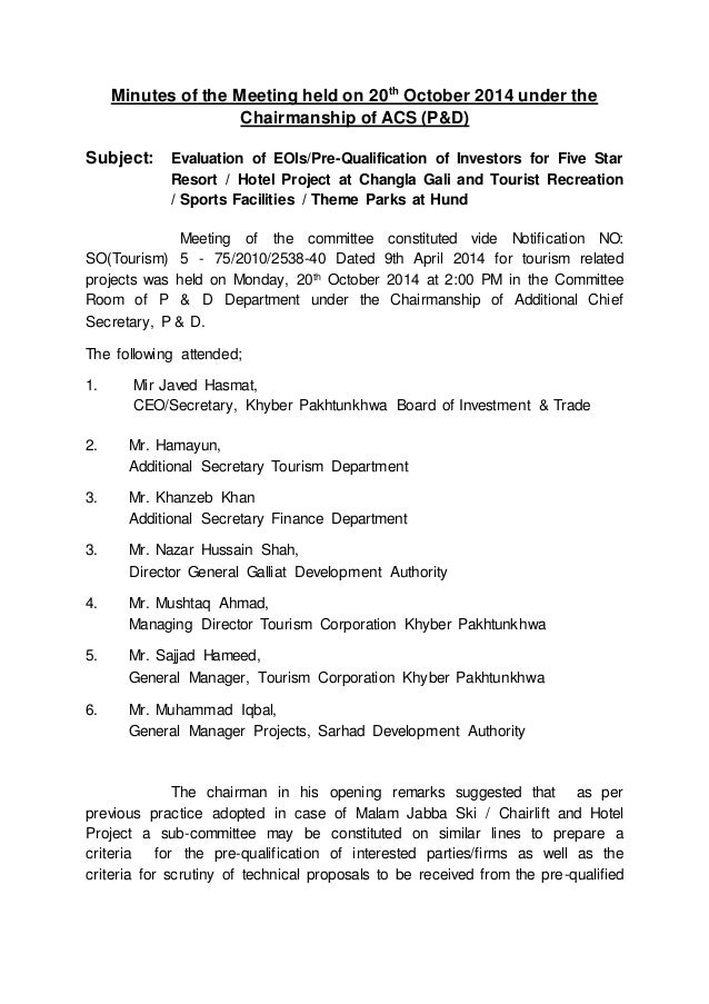 minutes of the meeting held on 20th october 2014 minutes of the meeting