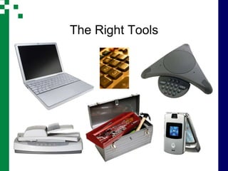 The Right Tools
 