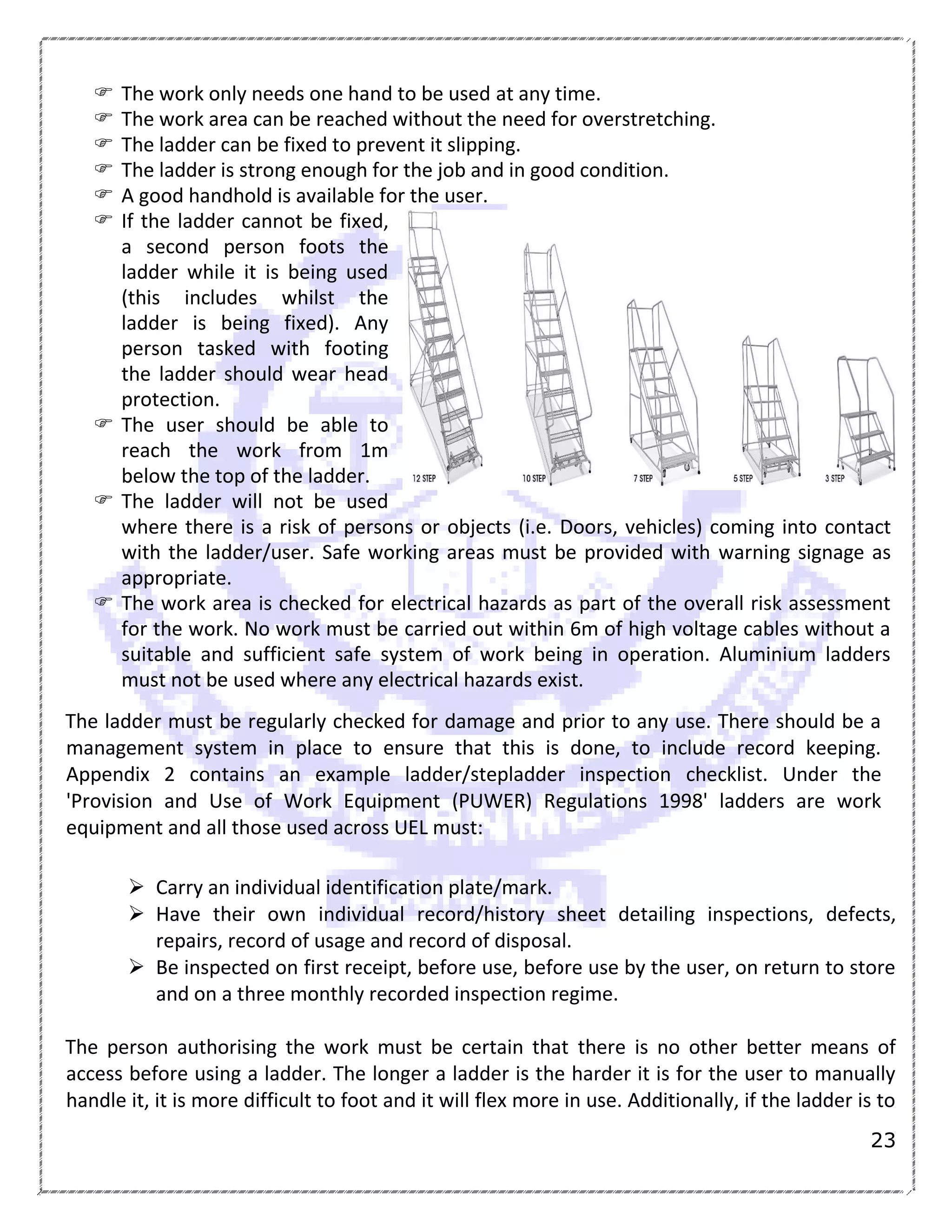 HEIGHT WORK SAFETY REPORT | PDF