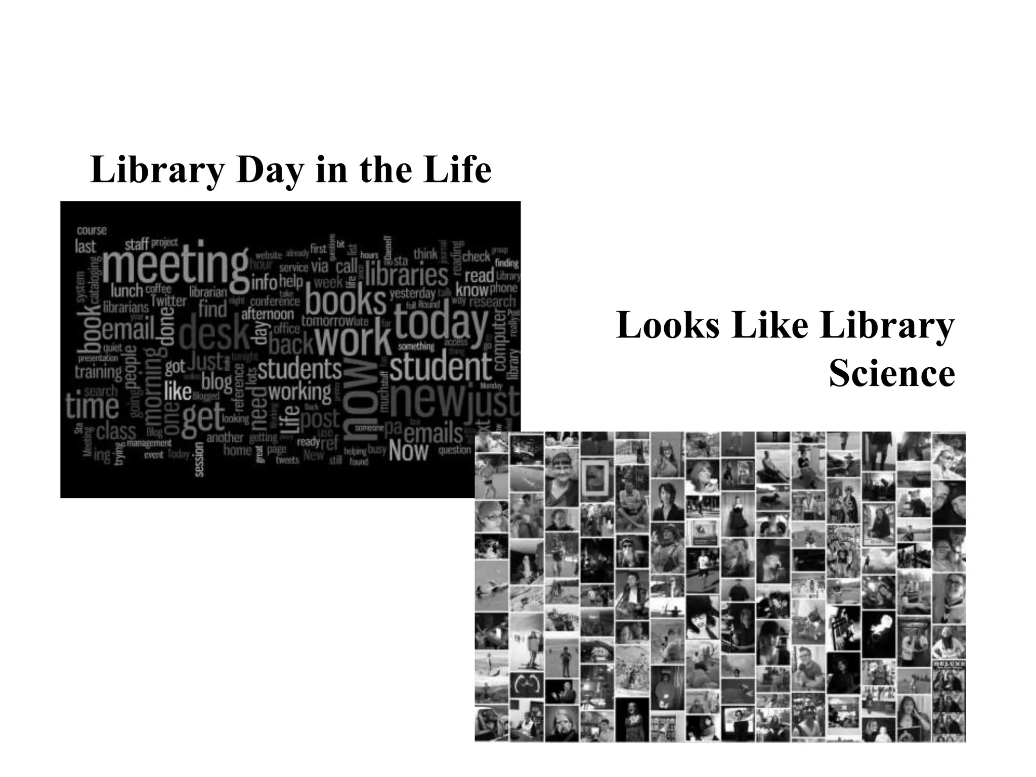 Library Day in the Life
Looks Like Library
Science
 