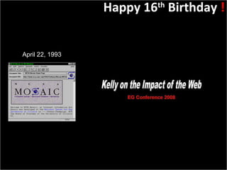 Slide:  Happy 16 th  Birthday  ! April 22, 1993 