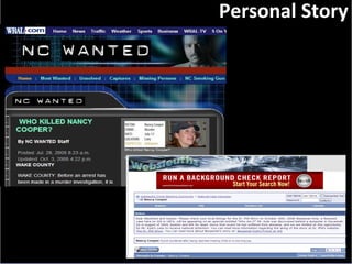 Slide:  Personal Story 