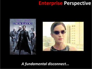 Slide:  Enterprise  Perspective A fundamental disconnect... 